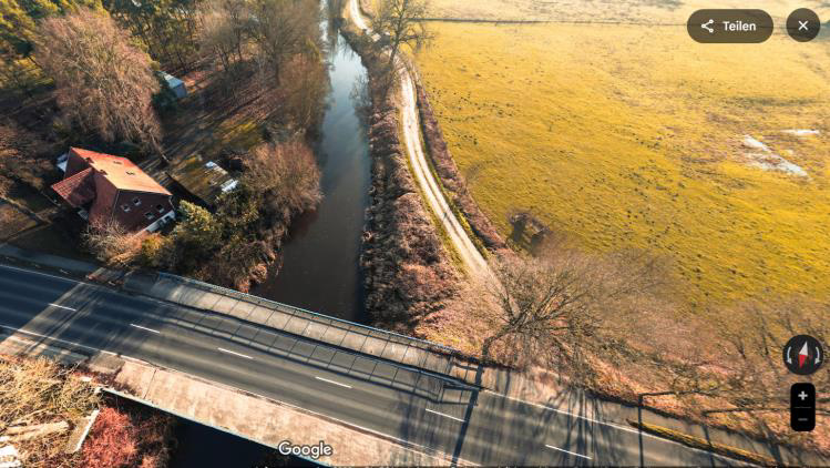 Image Allerbrücke an der B188 in deren Nähe die Übung stattfindet