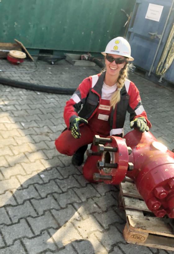 Die ehemalige Auszubildende Clara Rackemann bei der Arbeit.