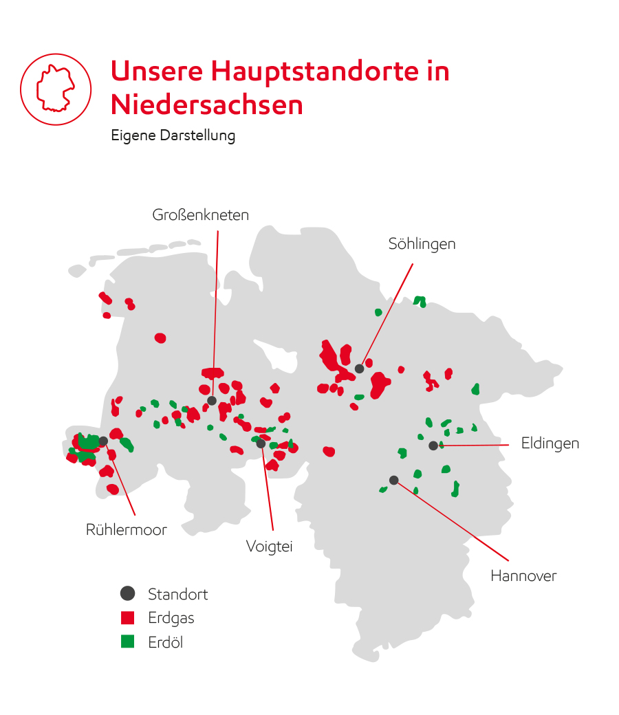 Image Unsere Hauptstandorte in Niedersachsen