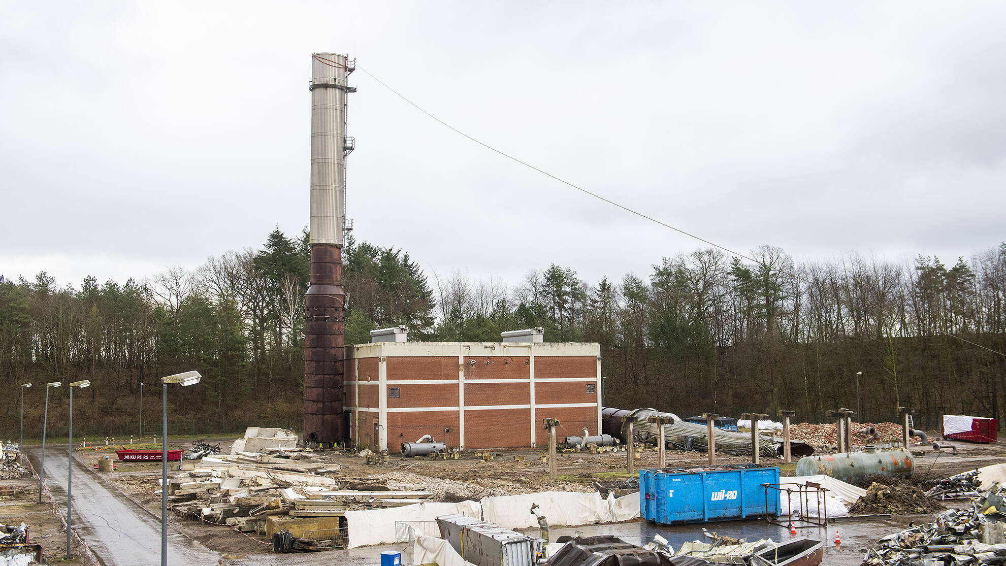 Untergrundspeicher Dtlingen: Rckbau der obertgigen Anlagen im Februar 2020