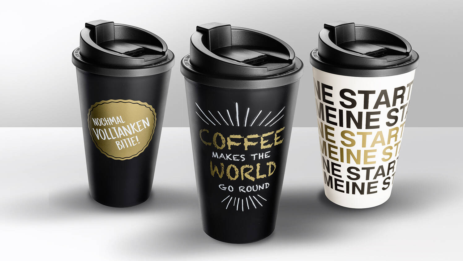 Image Foto — Die Mehrweg-Kaffeebecher sind ab Mai bei Esso in drei exklusiven Designs erhältlich